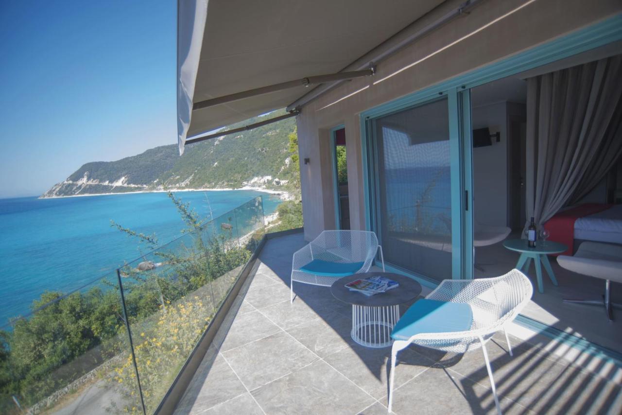 The Ionian View Aparthotel Áyios Nikítas Kamer foto